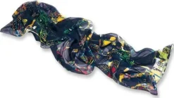 Ars mundi Künstlertücher<Seidenschal »Dunkelbunt«, nach Friedensreich Hundertwasser