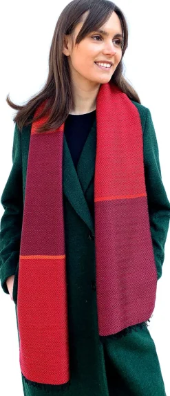 Ulrike Isensee Seide<Seidenschal Fischgrat »Rot«