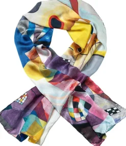 Ars mundi Künstlertücher<Seidenschal »Gelb-Rot-Blau«, nach Wassily Kandinsky