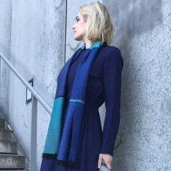 Ulrike Isensee DS Sondereditionen|Seide<Seidenschal in Blau und Türkis