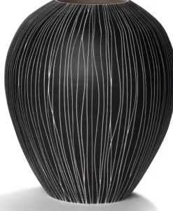 Anna Sykora Pozellan Dekoration & Vasen<»Sgraffito« Vase groß