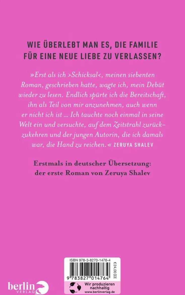 ZEIT Buchhandlung Romane<Shalev, Z: Nicht ich