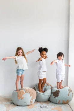 Kinder LORENA CANALS S.L. Möbel|Textilien<Sitzkissen »Pouf World Map«