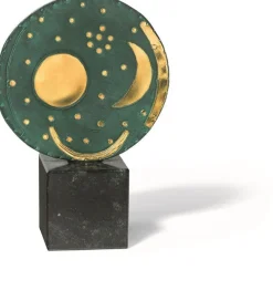 Ars mundi Bronze|Kunstbronze & Stahl<Skulptur »Himmelsscheibe von Nebra« (Reduktion)