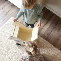 Kinder Small Foot Holzspielzeug|Bewegungsspielzeug<Spielzeugkiste mit Rollen Zebra »Wildlife«