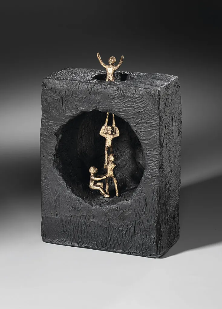 Ars mundi Alle Skulpturen|Motivation & Liebe<Stark, Kerstin: Skulptur »Sich gegenseitig helfen«