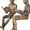 Ars mundi Alle Skulpturen|Bronze<Stauch, Birgit: Skulpturenpaar »Buchleser & Buchleserin«