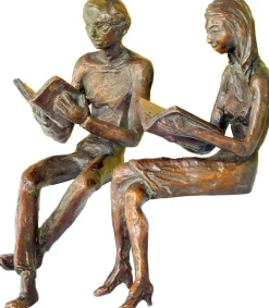 Ars mundi Alle Skulpturen|Bronze<Stauch, Birgit: Skulpturenpaar »Buchleser & Buchleserin«