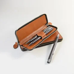 F. Hammann Etuis<Stiftmäppchen aus Leder