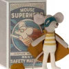 Kinder Maileg Kuscheltiere & Puppen<»Superheldmaus« in Streichholzschachtel