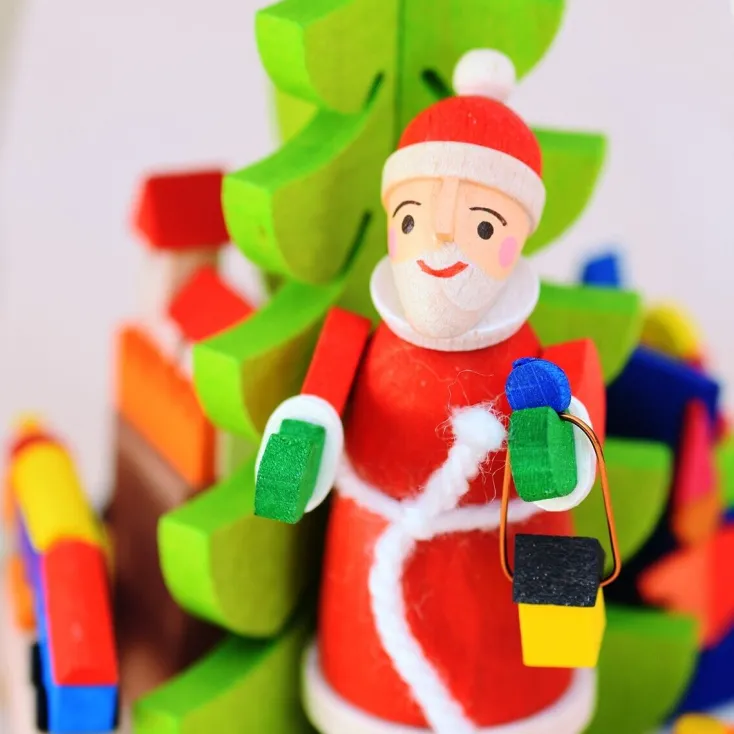 Graupner Holzminiaturen Kerzen & Raumdüfte<Teelichtpyramide »Weihnachtsmann«