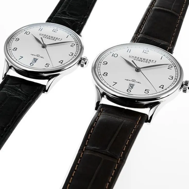 Hentschel Uhrenmanufaktur Armbanduhren<Uhrenedition »ZEIT 1« aus Edelstahl