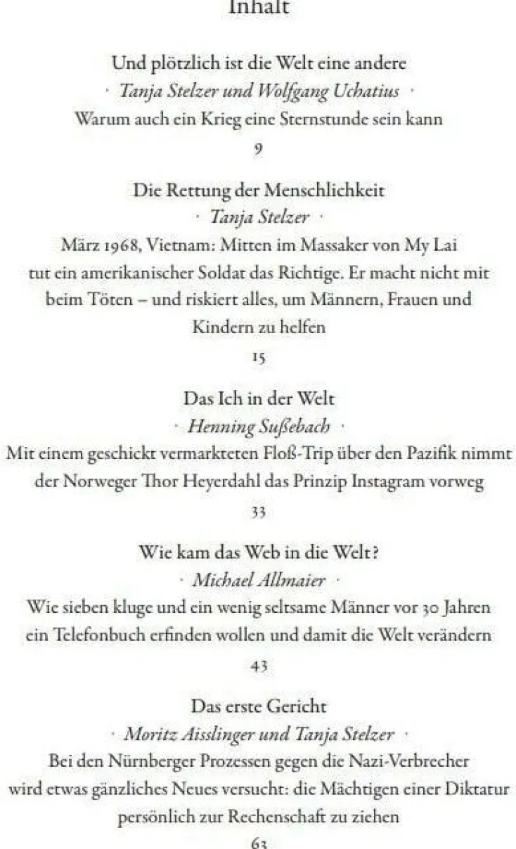 DIE ZEIT Sachbücher<»Und plötzlich ist die Welt eine andere«: Sternstunden der Menschheit