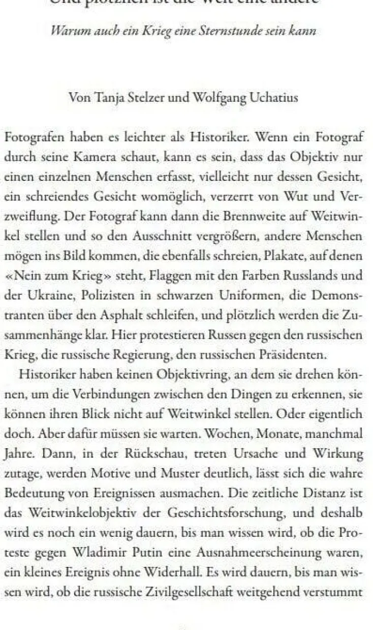 DIE ZEIT Sachbücher<»Und plötzlich ist die Welt eine andere«: Sternstunden der Menschheit