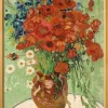 Ars mundi Alle Werke<Vincent van Gogh: Bild »Stillleben, Vase mit Gänseblümchen und Mohn« (1890), gerahmt