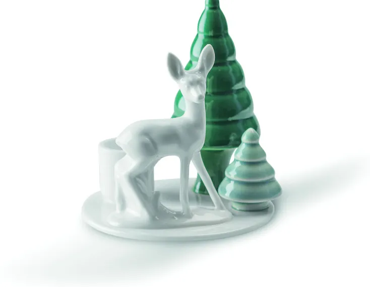 Dottir Nordic Design Dekoration & Vasen<Wintergeschichte »Bambi mit Tannen«, stehend