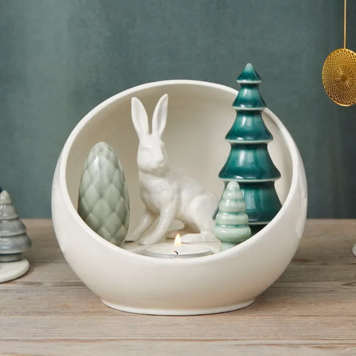 Dottir Nordic Design Dekoration & Vasen<Wintergeschichte »Hase mit Tannen«