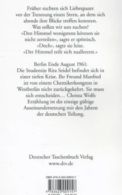 ZEIT Buchhandlung Romane<Wolf, Christa: Der geteilte Himmel