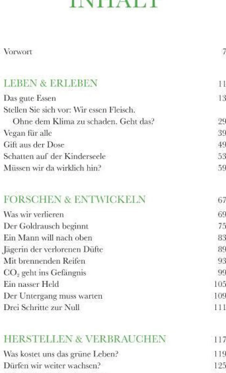 DIE ZEIT Sachbücher<»ZEIT GREEN« – Das Buch