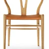 Carl Hansen Sondereditionen|Stühle & Sessel<ZEIT Sonderedition »CH24«, Wishbone Chair aus Eiche und Leder