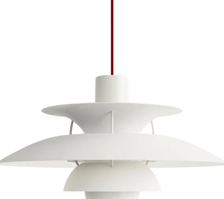 Louis Poulsen Sondereditionen|Pendelleuchten<ZEIT-Sonderedition Pendelleuchte »PH5 Monochrome« in Weiß und Rot