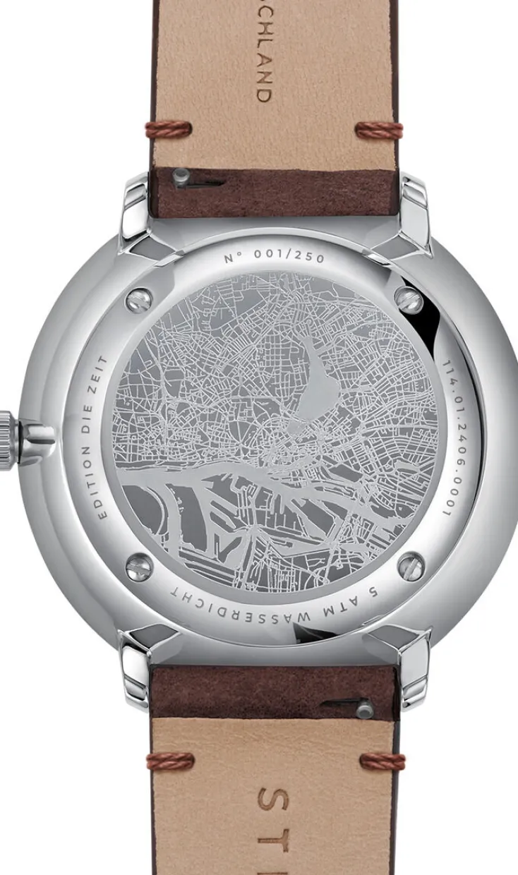 Sternglas Armbanduhren<ZEIT-Sonderedition Uhr »Hamburg«, Silber