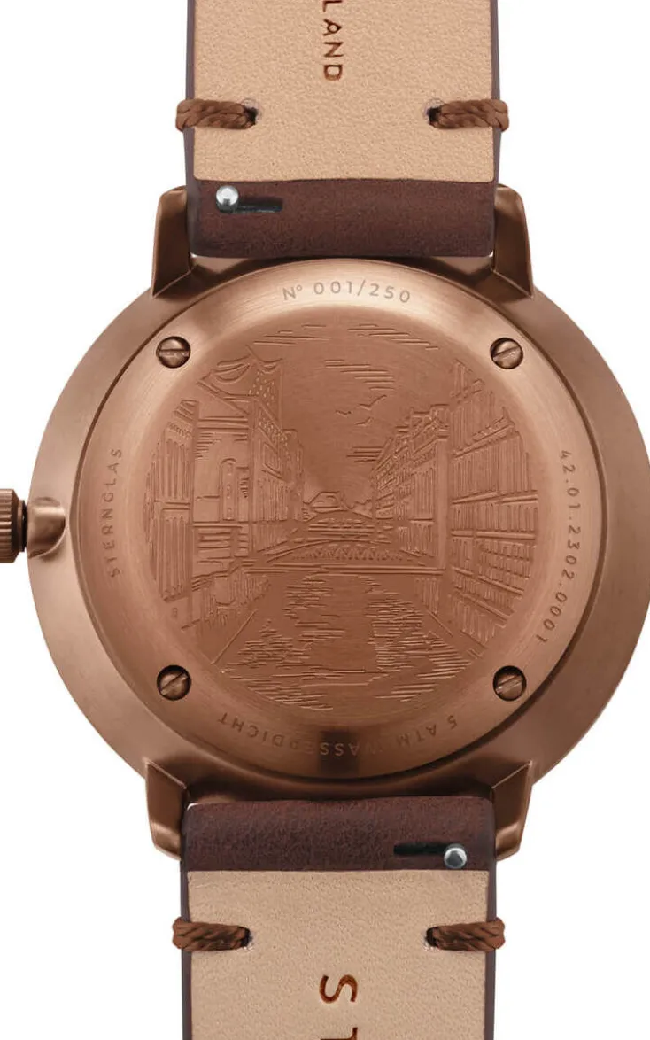 Sternglas Armbanduhren<ZEIT-Sonderedition Uhr »Hamburg«, Bronze