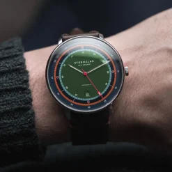Sternglas Armbanduhren<ZEIT-Sonderedition Uhr »Hamburg Automatik«, Grün-Blau