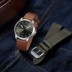 Mühle-Glashütte Armbanduhren<ZEIT-Sonderedition Uhr »Panova Grau« von Mühle Glashütte