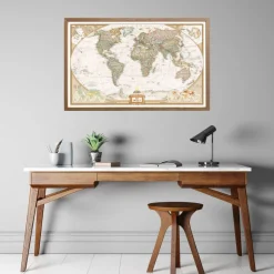 Interkart Sondereditionen|Wandbilder & Wanddekoration<ZEIT-Sonderedition Weltkarte »National Geographic antik«