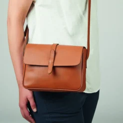 Guerer & Guerer Sondereditionen|Handtaschen<ZEIT-Tasche »Saddle Bag Small« Cognac