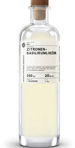 Deutsche Spirituosen Manufaktur Likör & Rum<Zitronen-Basilikumlikör »966«